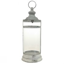 Deco Lantern Shabby Chic Lyhty valkoinen metalli Ø15cm K46cm