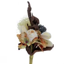 Keinotekoinen kimppu ruusu hortensia dry look vintage koriste 38cm