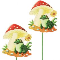 kohteita Koristetulppa puinen kukkatulppa sammakkokoriste 6,5cm 18 kpl