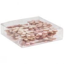 kohteita Puiset kukat hajallaan koristeet kukat puu oranssi/vaaleanpunainen/valkoinen 72 kpl