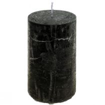 kohteita Mustat kynttilät värilliset pilarikynttilät 50x100mm 4kpl