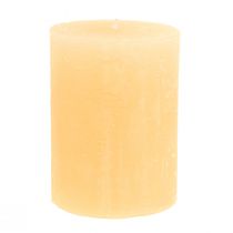 Kynttilät Apricot Light Yksiväriset pilarikynttilät 60×80mm 4kpl