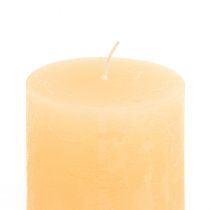 Kynttilät Apricot Light Yksiväriset pilarikynttilät 60×80mm 4kpl