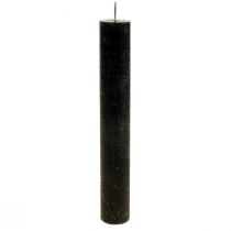 Puikkokynttilät värjätty mustiksi kynttilöitä 34×240mm 4kpl
