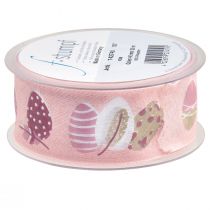 kohteita Lahjanauha Pääsiäinen koristenauha Pääsiäismunat pinkki 40mm 20m