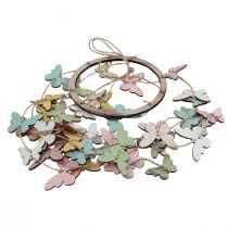 kohteita Tuulikello koristelu perhoset ikkunakoriste puu Ø15cm 55cm