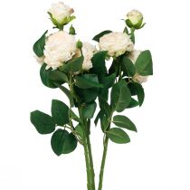 kohteita Artificial Roses Cream Artificial Roses Dry Look 53cm 3 Kpl
