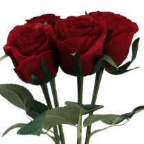 kohteita Keinotekoiset ruusut Punaiset Keinoruusut Silkkikukat Punaiset 50cm 4kpl