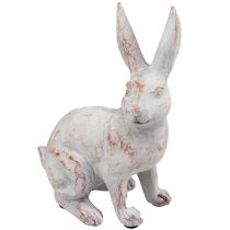 kohteita Kani istuu koristeellinen kani tekokivi valkoinen ruskea 15,5x8,5x22cm