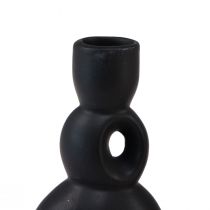 kohteita Kynttilänjalka Keraaminen Kynttilänjalka Musta H13cm 2 Kpl