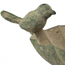 kohteita Koristeellinen lintukylpykulho metallinen antiikkivihreä 21×17×35,5 cm
