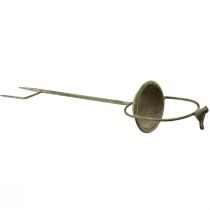 kohteita Koristeellinen lintujuoma vihreä antiikki vartaalla Ø11cm K55cm