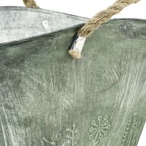 kohteita Kukkaruukku juuttikahvoilla metallinen käsilaukku 31×20×17cm