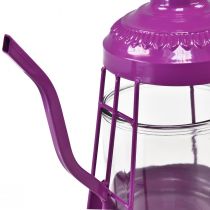 kohteita Kynttilänjalka lasilyhty teekannu pinkki Ø15cm H26cm