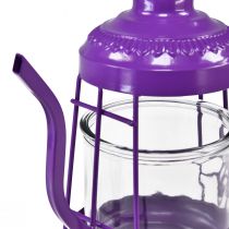 kohteita Kynttilänjalka lasilyhty teekannu violetti Ø15cm K26cm