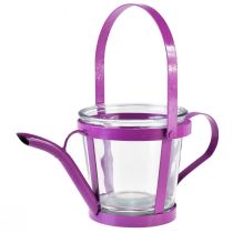kohteita Lyhtylasinen koristekastelukannu metalli pinkki Ø14cm K13cm