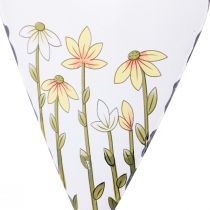 kohteita Sydämet Metal Valkoinen ripustettavaksi Country Style 14×1,5×20cm 2 kpl