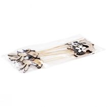 kohteita Kukkatulppa Pääsiäispupu mustavalkoinen luonnollinen K9cm 12 kpl