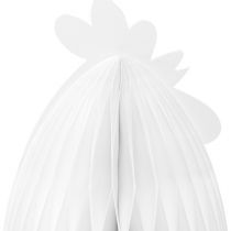 kohteita Koristeellinen kanan kennopaperi koristefiguuri valkoinen 28,5x15,5x30cm