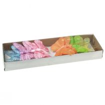 kohteita Koristeperhosia langalla värikkäät höyhenet 5,5×8cm 12 kpl