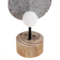 kohteita Jalustapöytäkoristelu Pääsiäispupun koristelu huopa harmaa 19cm 12 kpl