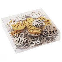 kohteita Scatter-koriste puiset mehiläiset koristeet pöytäkoristeet kesäksi 4×3,5cm 72 kpl