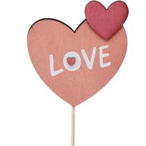 kohteita Kukkatulppa puusta Love koristetulppa 8×7,5cm 12 kpl