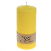 Pillar Kynttilä Keltainen Sitruuna Wenzel Kynttilät PURE Kynttilät 130×60mm