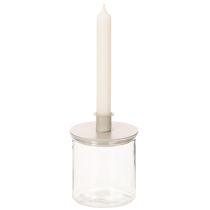 kohteita Pyöreät kermanväriset kynttilänjalat kartiokynttilöille, pöytäkoriste, 10 cm, 2 kpl
