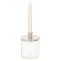 kohteita Lasinen lieriömäinen maljakko, läpinäkyvä, monikäyttöinen, 10 cm, 3 kpl