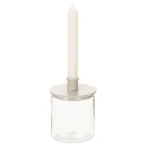 kohteita Lasinen tuikkukuppi, pyöreä, kirkas lasi, monikäyttöinen, 12 cm, 2 kpl