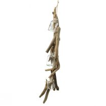 Ajopuuseppele merellinen ajopuukoristelu lasimaljakoilla 70cm
