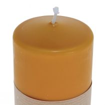 Pilarikynttilä Wenzel kynttilät PURE kynttilät steariini hunaja 90x60mm