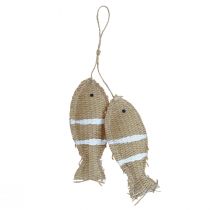 Riippuva koriste deco kala ripustaa merikoristeita raidallinen 14,5×6cm