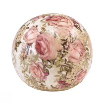 kohteita Keraaminen pallo ruusuilla keramiikka koristeellinen keramiikka Ø9,5cm