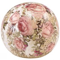kohteita Keraaminen pallo ruusukuvioinen keraaminen koristekeramiikka 12cm