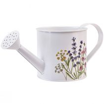 kohteita Metallinen kastelukannu istutusruukku valkoinen 13,5cm