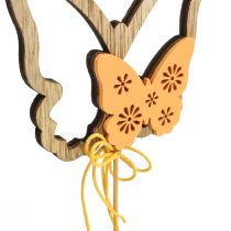 kohteita Kukkatulppa perhonen koristetulppa puu 8,5x7cm 12 kpl