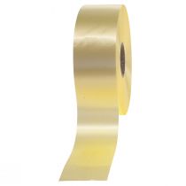 kohteita Kiharrusnauha lahjanauha rusetti nauha vaaleankeltainen 50mm 100m