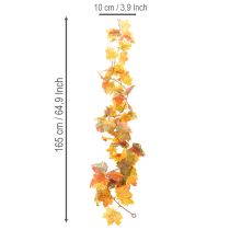 kohteita Keinotekoinen vaahteraseppele, syyskoriste, 165 cm