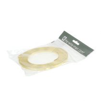 kohteita Alumiininen litteä lanka, kulta, 5 mm x 10 m, kukka-asetelmiin ja koristeluun