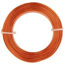 kohteita Alumiininen askartelulanka, oranssi, Ø2mm, 500g, 60m, tee-se-itse-koristeluun