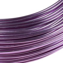 kohteita Violetti alumiinilanka, 2 mm, koruihin ja koristeluun, laventelinvärinen askartelulanka, 500 g - 60 m