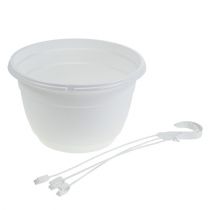 kohteita Kukkariippuva kori 25cm valkoinen