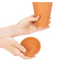 kohteita Aquasafe-vesisäiliö hyönteisjuoma-aukolla puutarhaan, parvekkeelle, terassille, 12 cm, 3 kpl