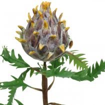 Deco Artisokka violetti keinotekoinen kasvi syksyn koristelu Ø7,5cm H42cm