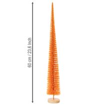 kohteita Keinotekoinen joulukuusenkoriste puisella jalustalla, 60 cm
