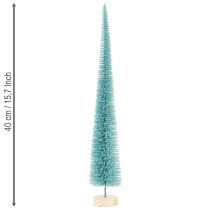 kohteita Keinotekoinen joulukuusi, kapea, puisella jalustalla, 40 cm