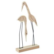 kohteita Jalusta puinen hahmonosturipari luonnollinen 27,5×13cm 2 kpl