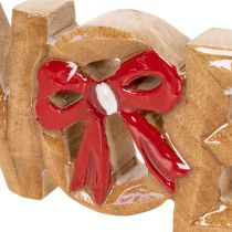 kohteita Noel-kirjaimet rusetilla, joulukoriste, 18 cm